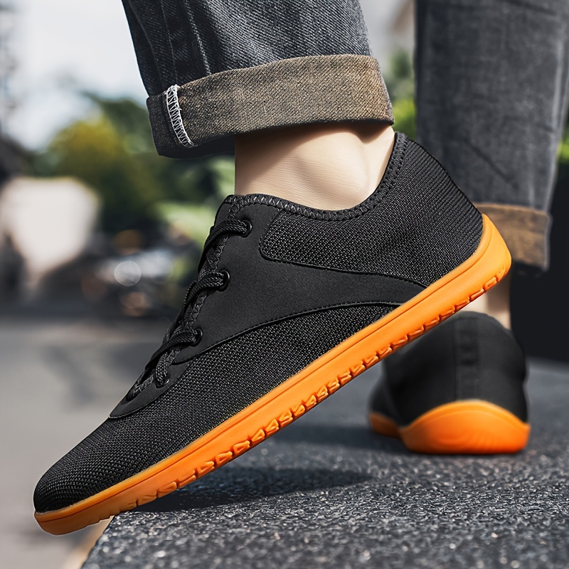 Men s Solid Canvas Sneakers, Breathable Non Slip Lace-up Casual Shoes For Men s Outdoor Activities, Men s Street Style Footwear details 6