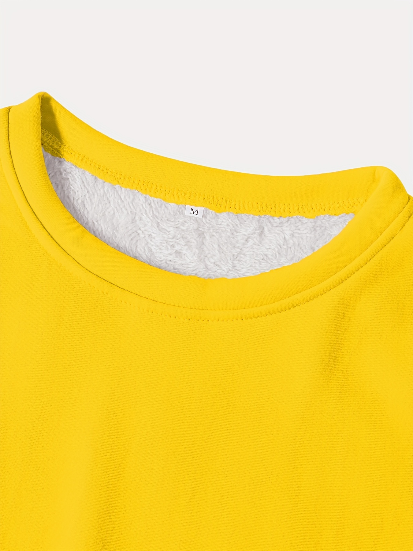 solid crew neck thermal sweatshirt casual long sleeve simple sweatshirt for fall winter womens clothing details 34