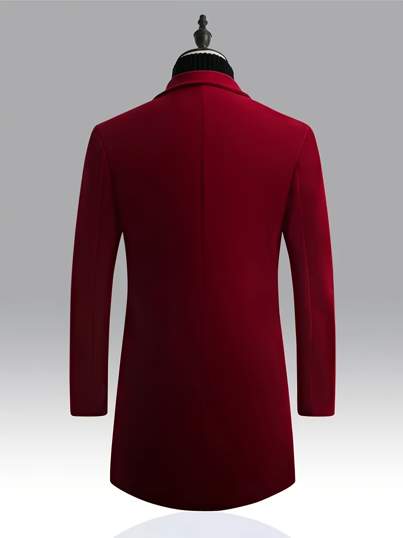 classic design trench coat mens semi formal button up lapel overcoat for fall winter business details 13