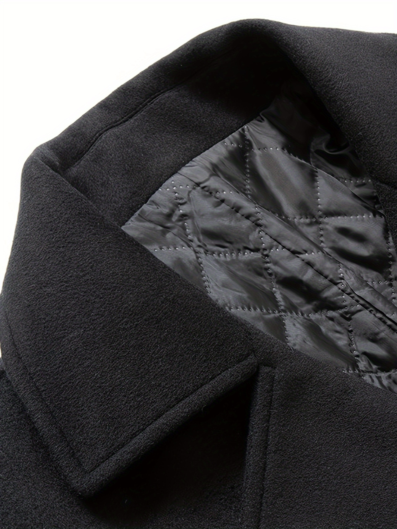 mens chic double breasted trench coat elegant overcoat for fall winter details 2