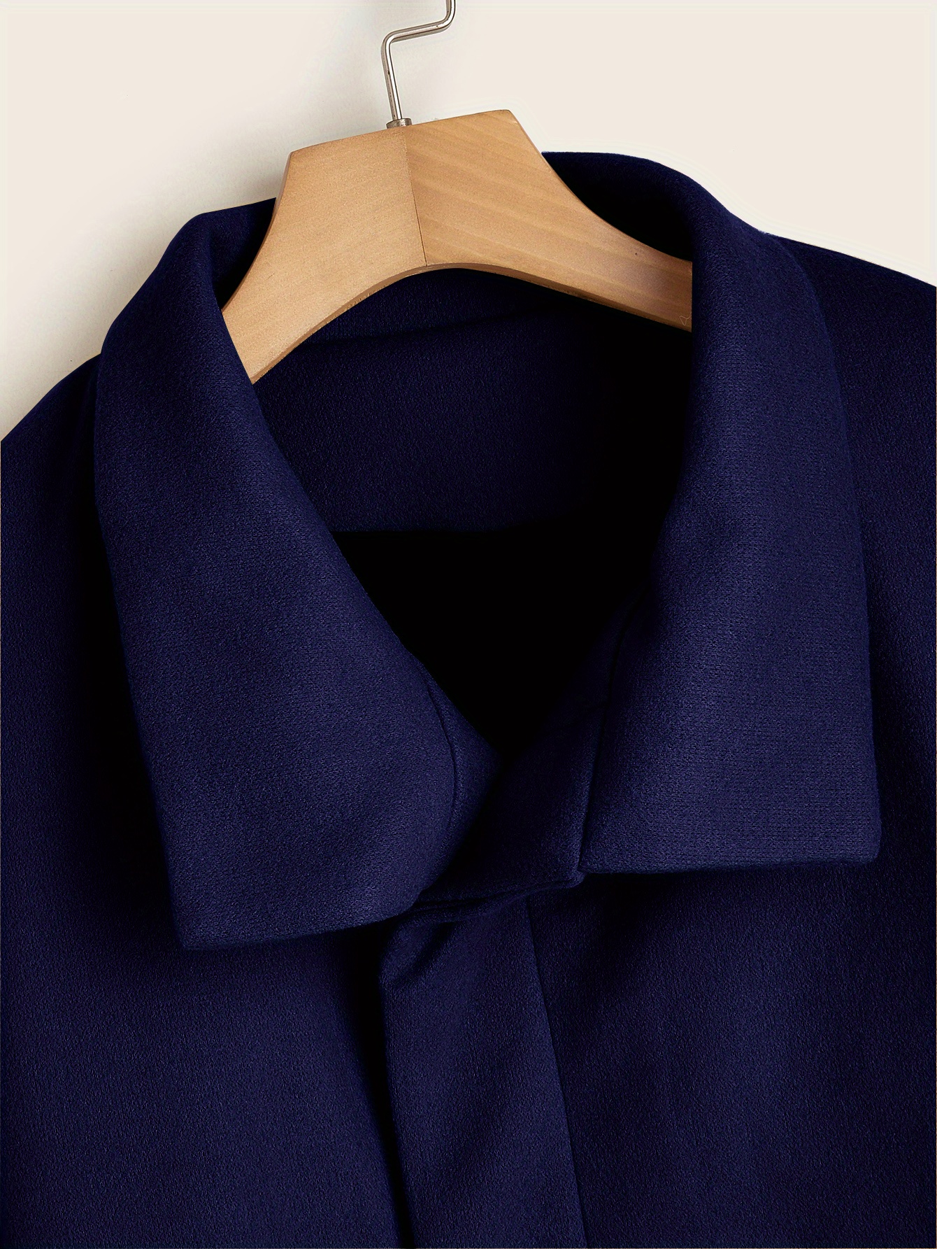 mens trendy retro solid long sleeve coat windbreaker lapel long overcoat for autumn winter details 39