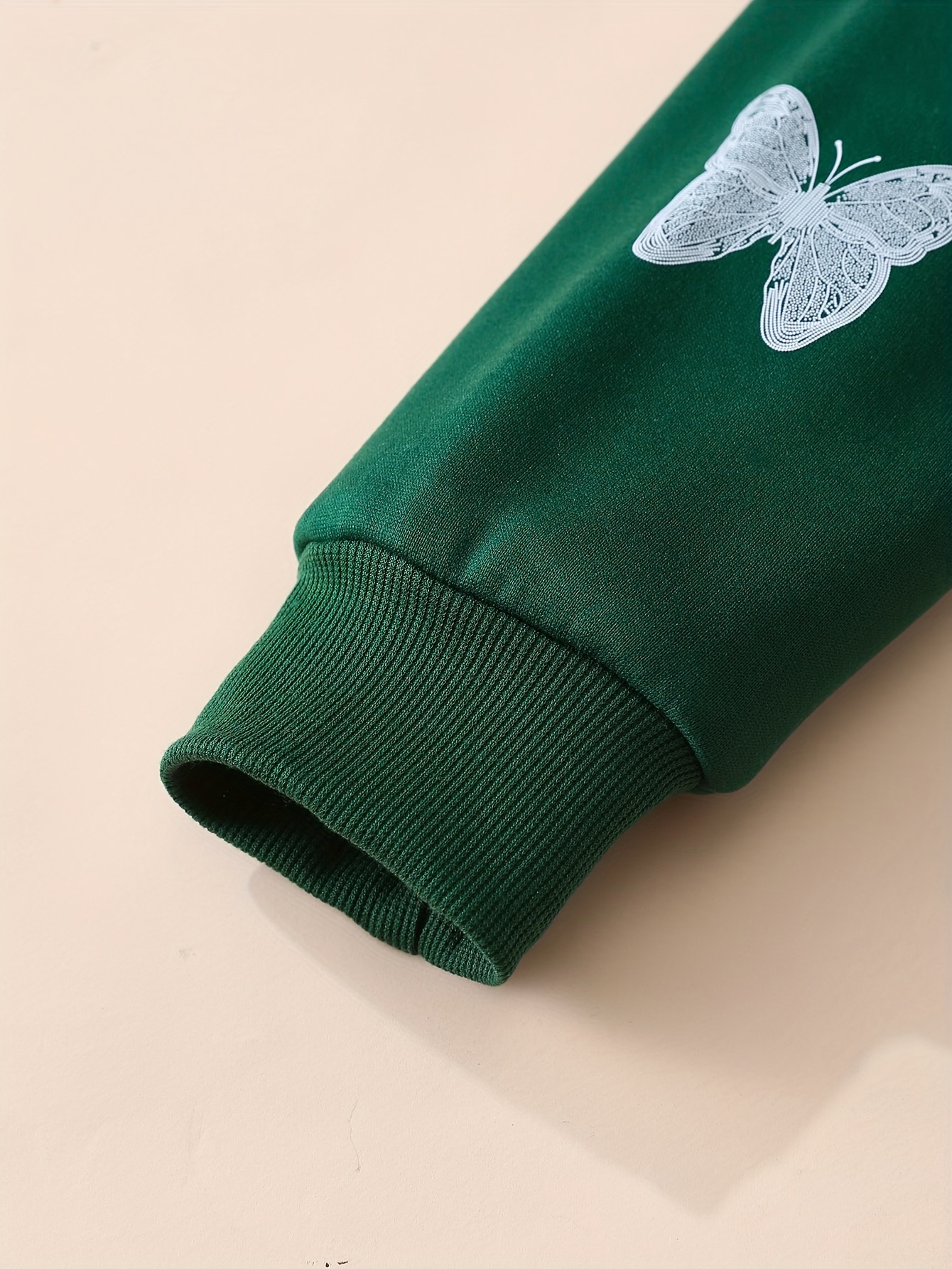 butterfly print sweatshirt y2k long sleeve crew neck zip up hoodies sweatshirts casual tops for spring fall womens clothing details 16