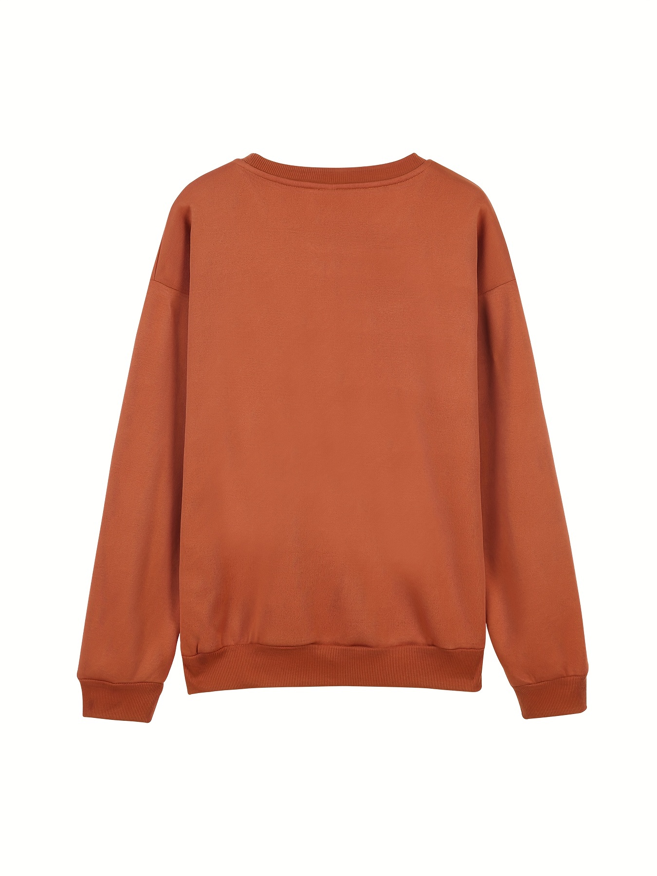 be you print sweatshirt casual long sleeve crew neck sweatshirt womens clothing details 6