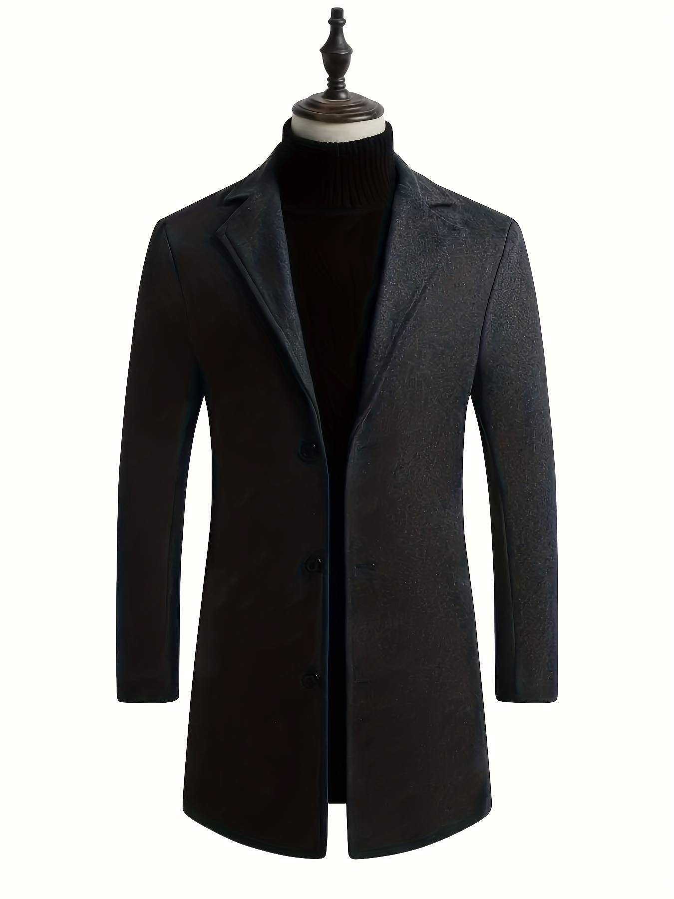 two sizes smaller mens classic long trench coat casual single breasted retro overcoat for fall winter jacket christmas gifts details 5