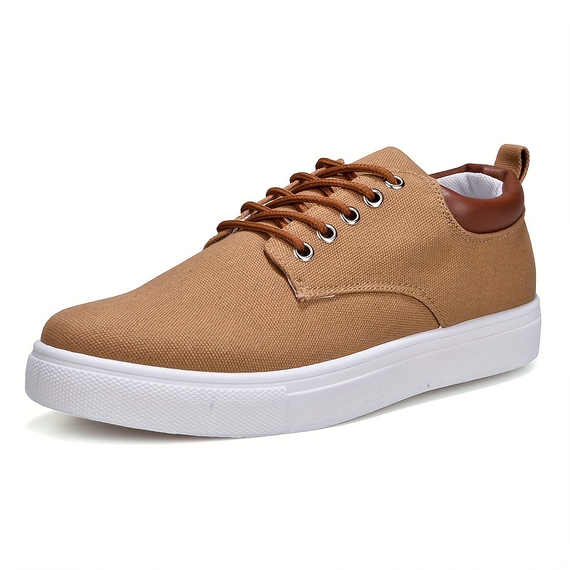 mens classic low top lace up canvas shoes fashion breathable skate shoes mens sneakers details 8