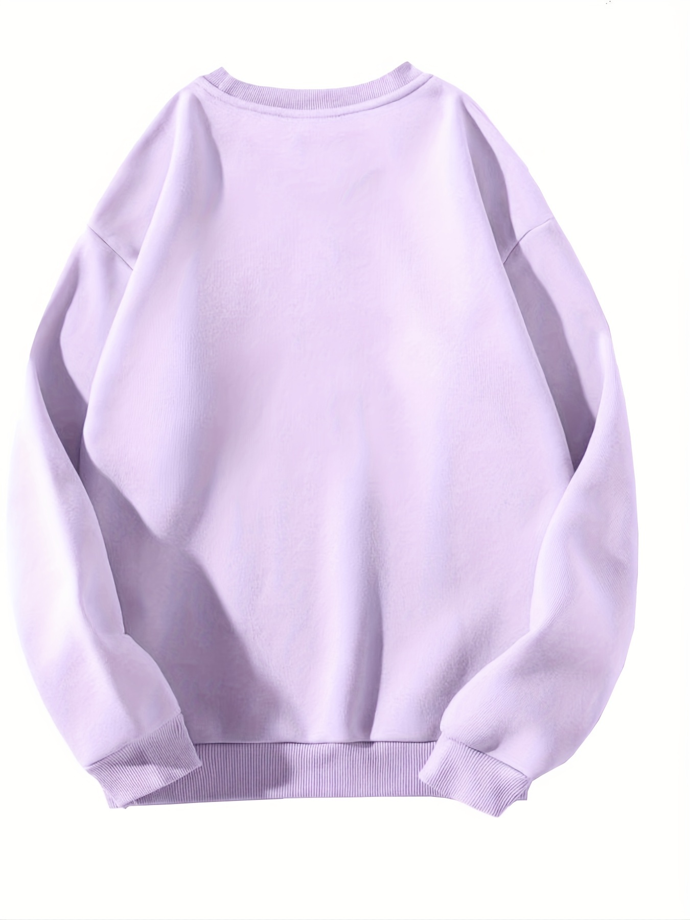 be you print sweatshirt casual long sleeve crew neck sweatshirt womens clothing details 11