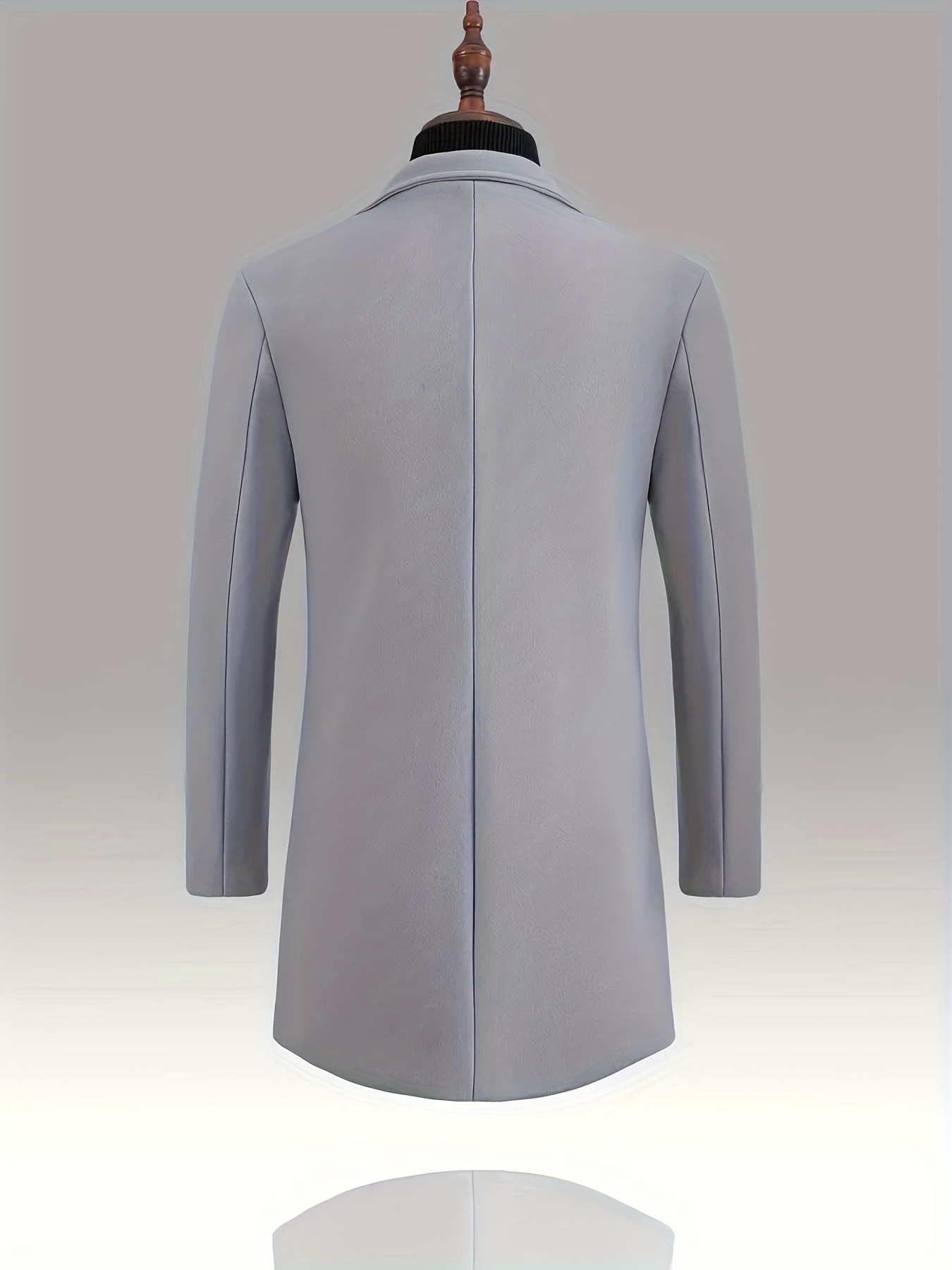 two sizes smaller mens classic long trench coat casual single breasted retro overcoat for fall winter jacket christmas gifts details 26