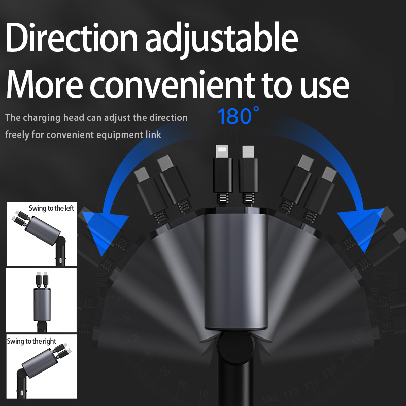 Fast Charge Retractable Car Charger