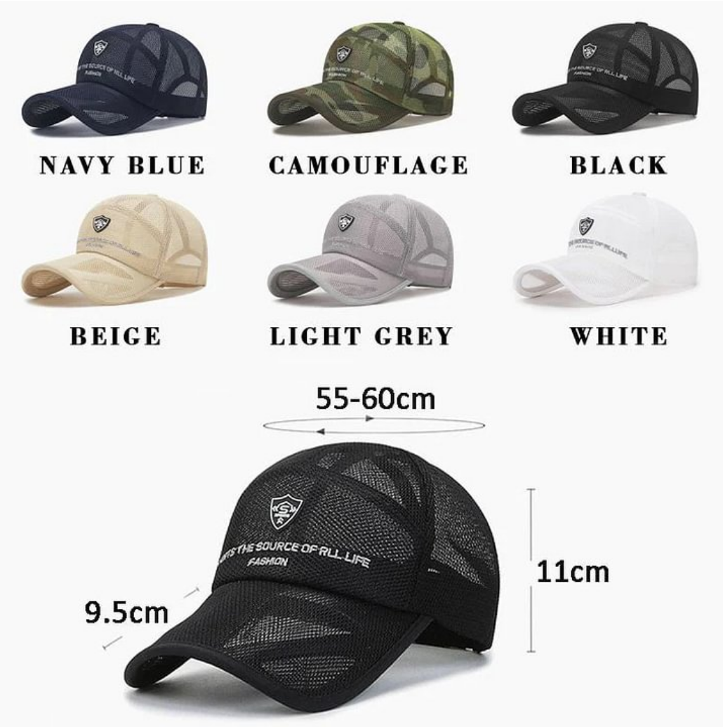Men’s Outdoor Breathable Mesh Baseball Cap