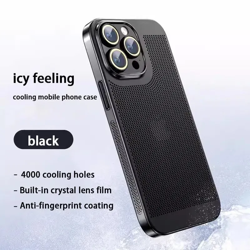 Nowe etui na telefon komórkowy z ocynkowanej siatki rozpraszającej ciepło do iPhone'a