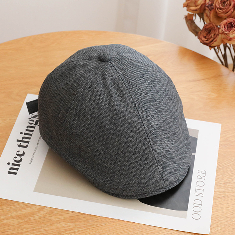日系文藝寬檐鴨舌帽