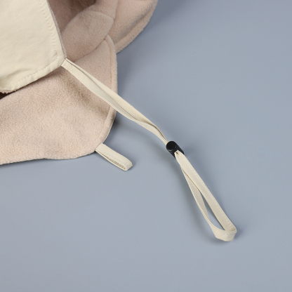 戶外搖粒絨內裏保暖尼龍防潑水滑雪護耳帽