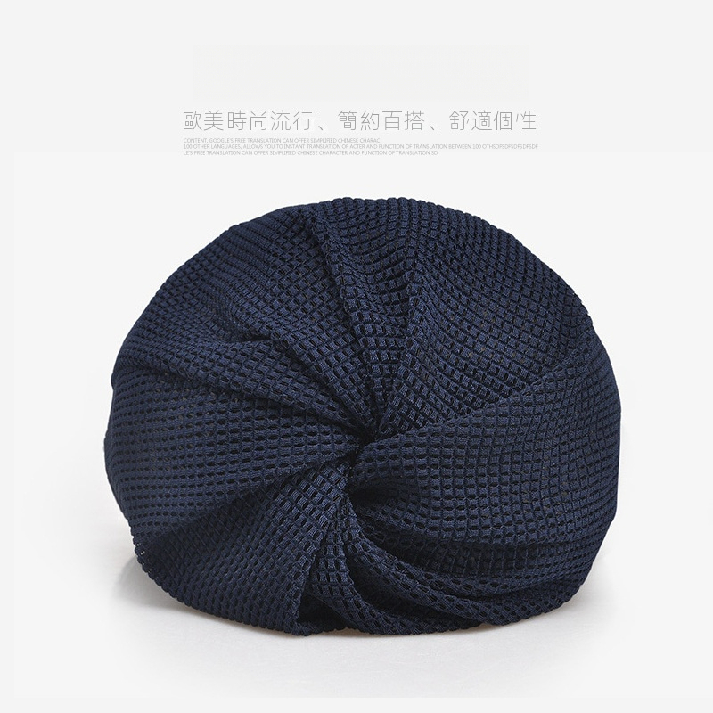 春夏薄款網孔透氣包頭帽