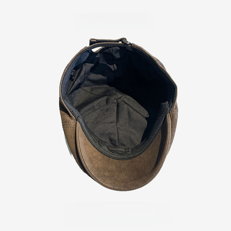 英倫復古皮質前進帽文藝畫家報童帽反戴貝雷帽鴨咀帽