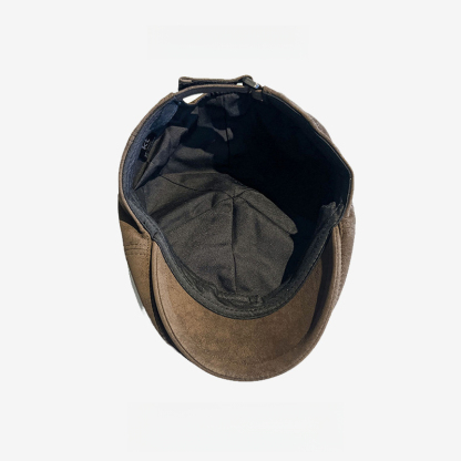 英倫復古皮質前進帽文藝畫家報童帽反戴貝雷帽鴨咀帽