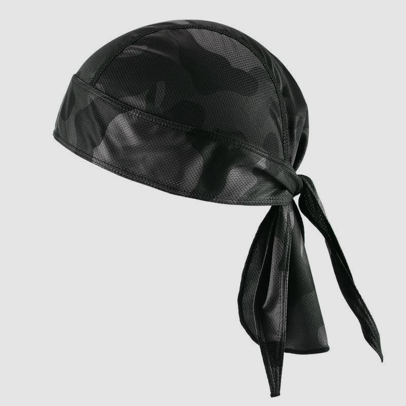 海盜頭巾帽薄款透氣戶外騎行機車包頭帽吸汗速幹