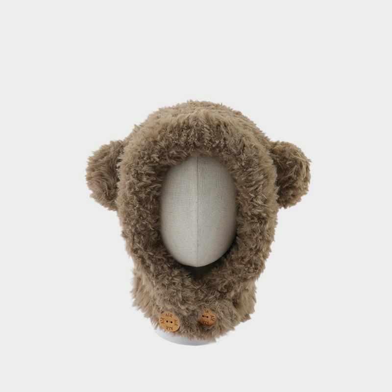 小熊巴拉克拉法帽加厚保暖護耳防風帽