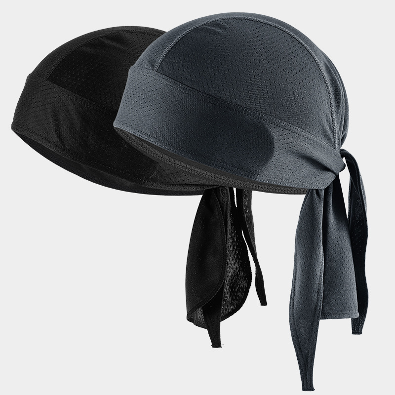 海盜頭巾帽速乾透氣戶外騎行機車包頭帽吸汗薄款