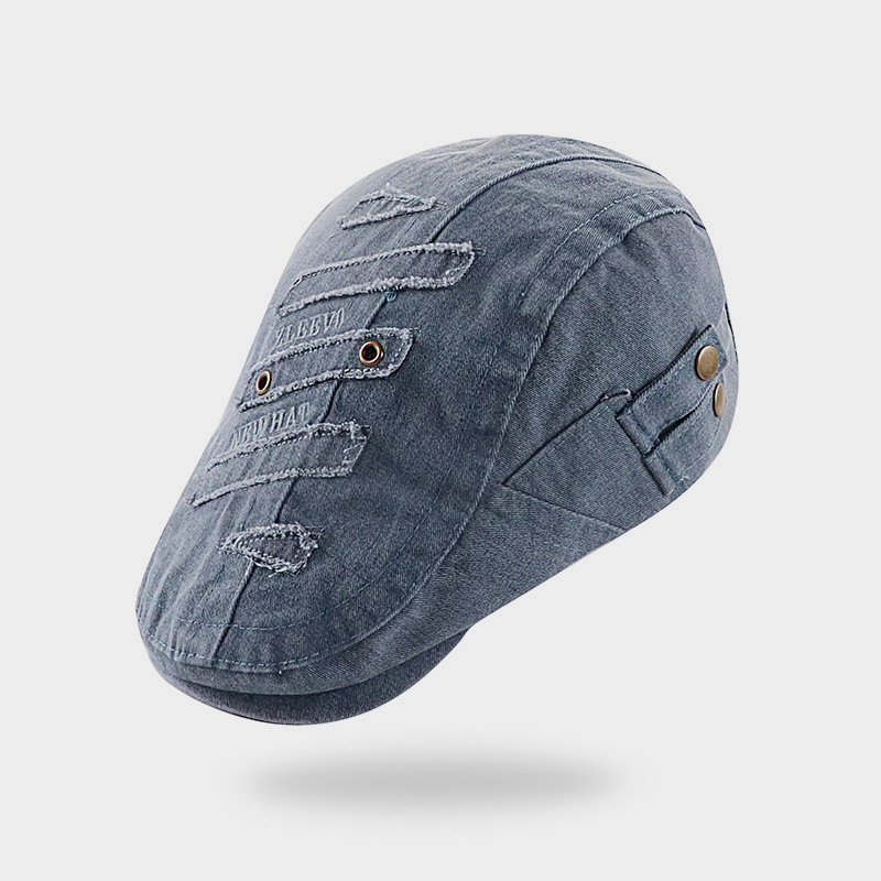 小衆個性帽子水洗做舊鴨舌帽