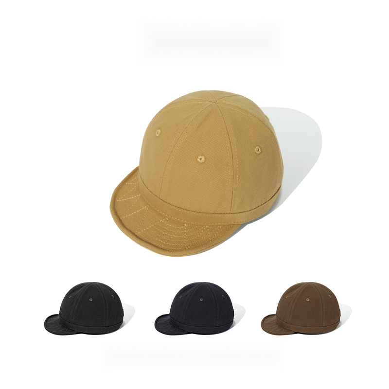 軟頂短檐透氣大頭圍棒球帽男女同款