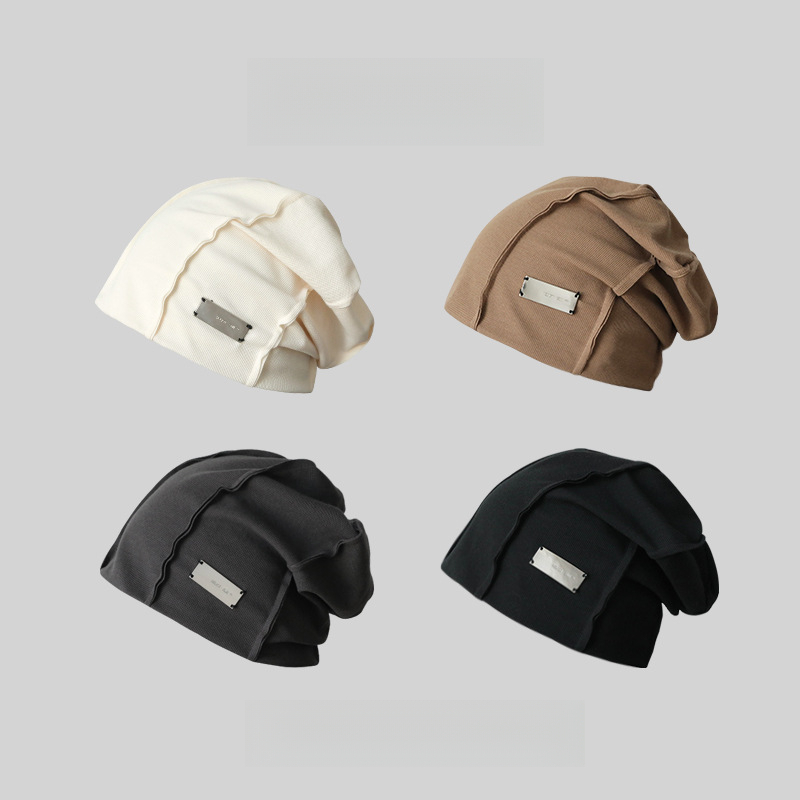 鐵標堆堆帽顯臉小百搭網紅包頭帽