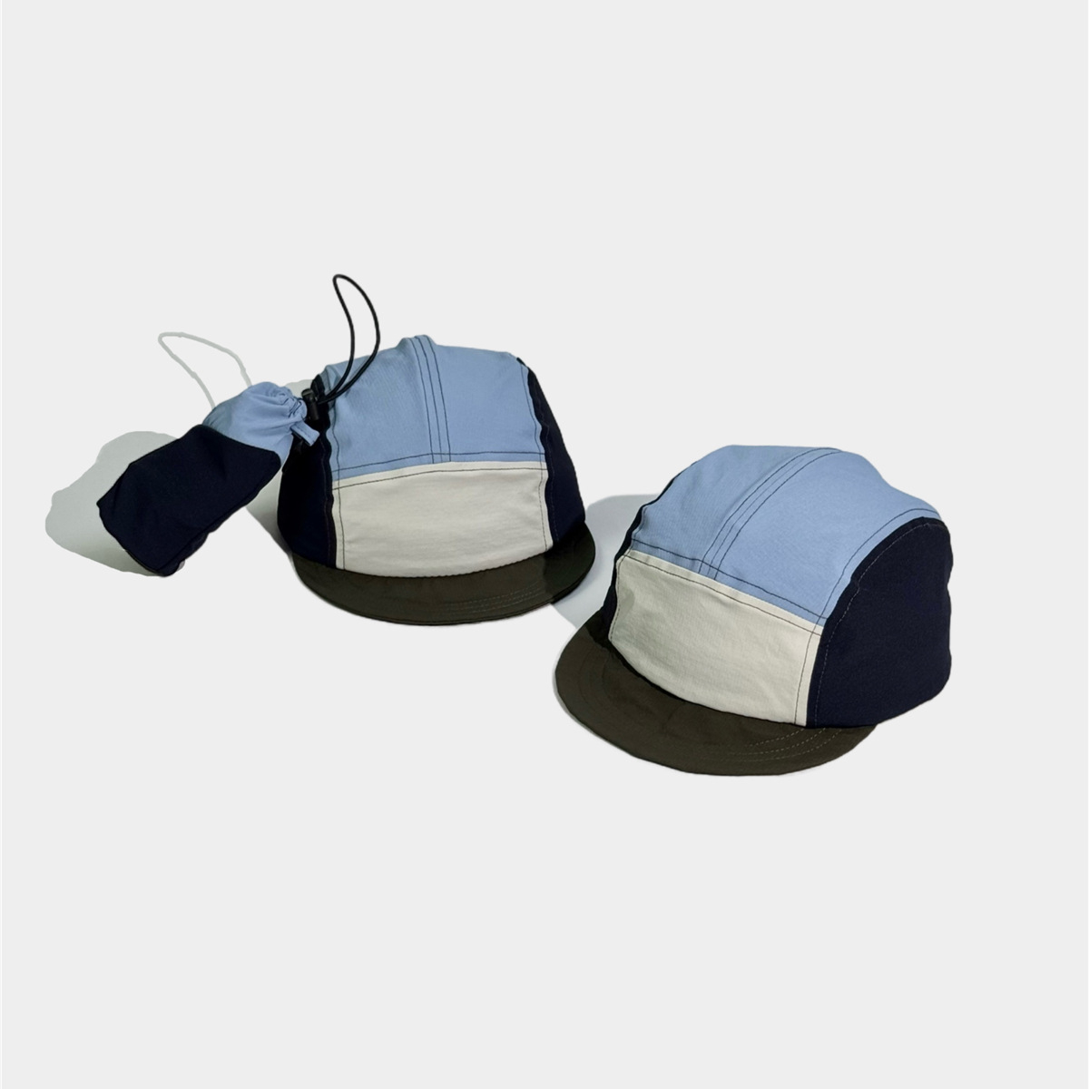 日系速幹可收納戶外騎車可摺疊五片帽