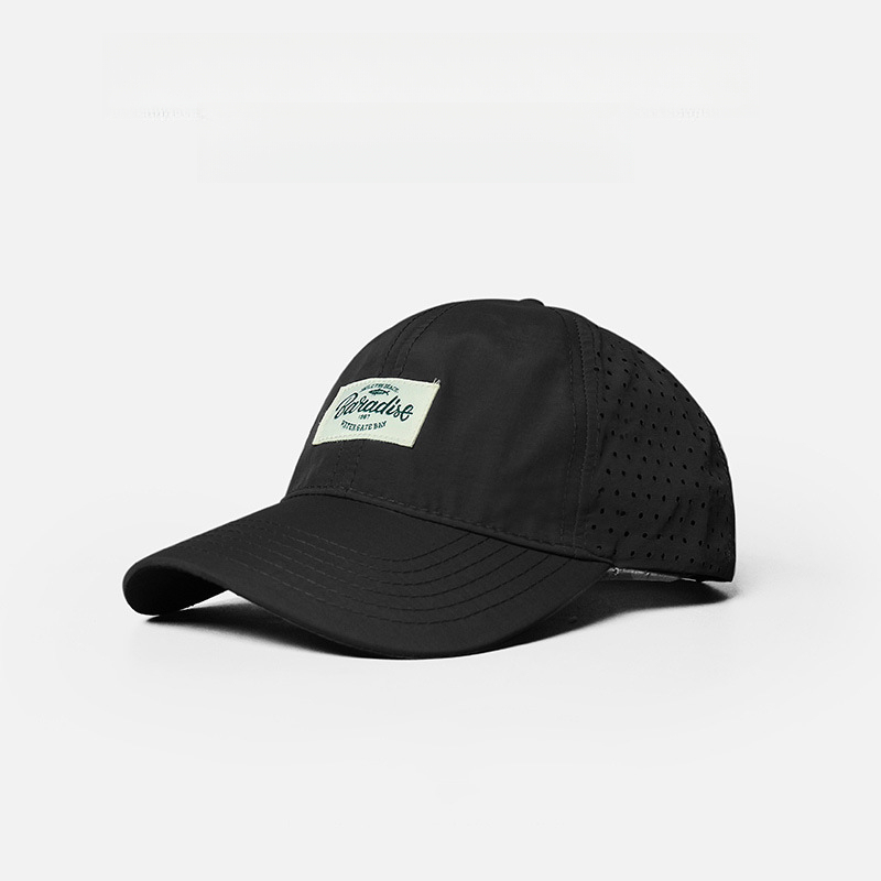 春夏網孔速乾薄款棒球帽戶外運動跑步鴨舌帽防曬遮陽帽男女同款-uolomall