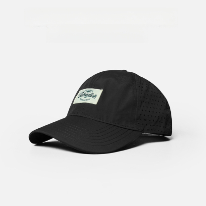 春夏網孔速乾薄款棒球帽戶外運動跑步鴨舌帽防曬遮陽帽男女同款-uolomall