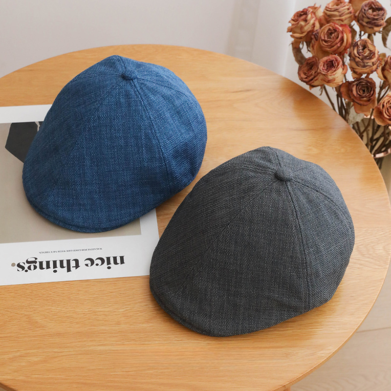 日系文藝寬檐鴨舌帽