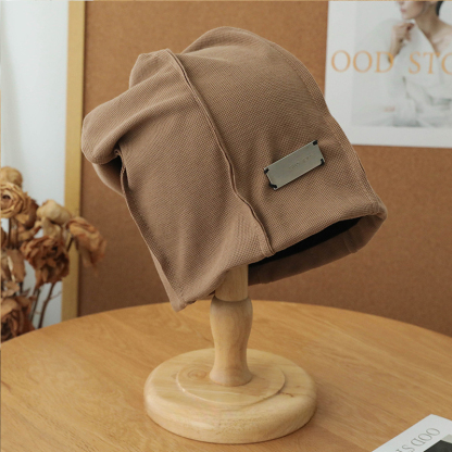 鐵標堆堆帽顯臉小百搭網紅包頭帽