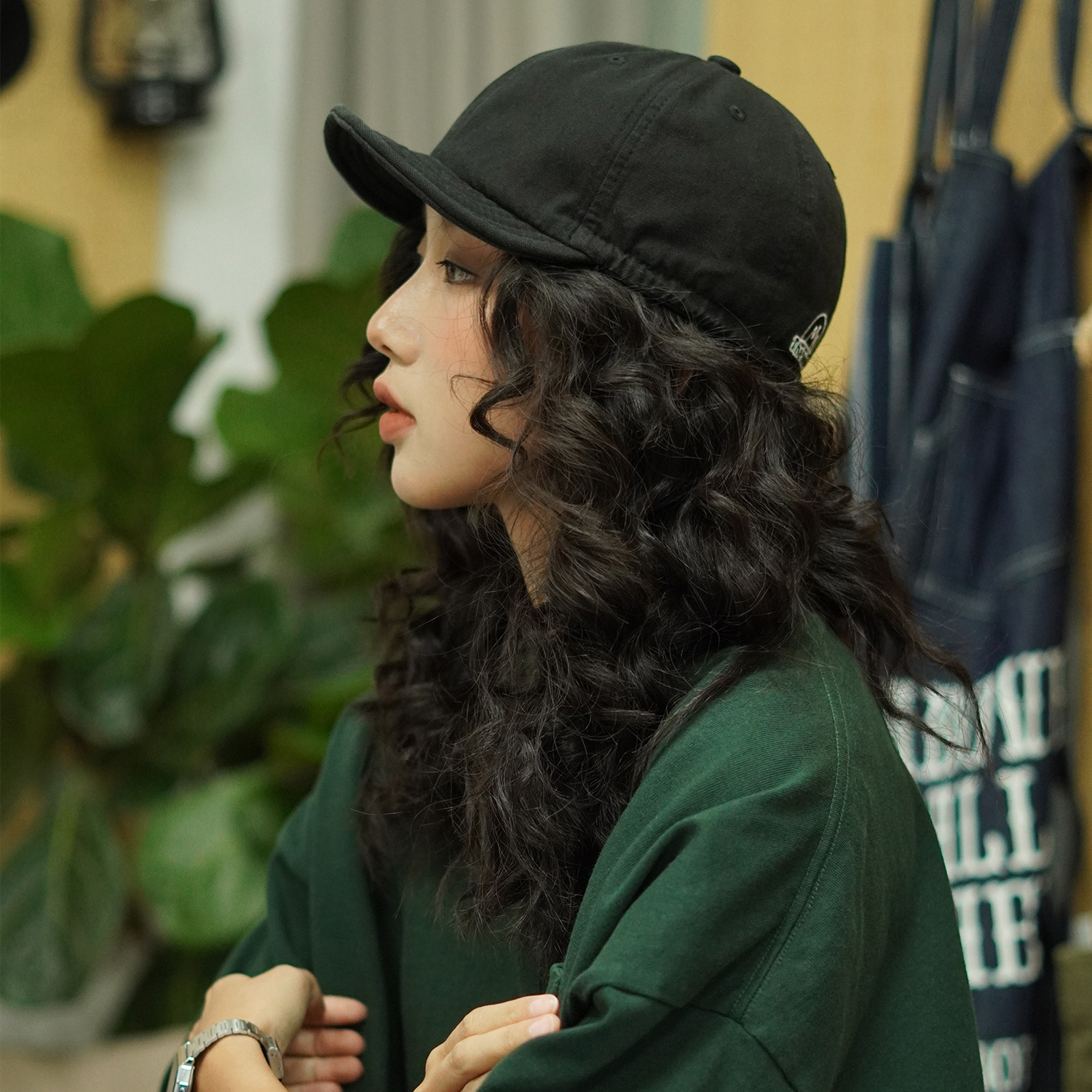 短檐抽繩男女同款百搭遮陽防曬帽軟頂棒球帽純棉透氣-uolomall