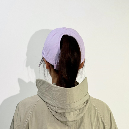 加大帽檐遮陽防曬帽速幹可扎馬尾空頂帽