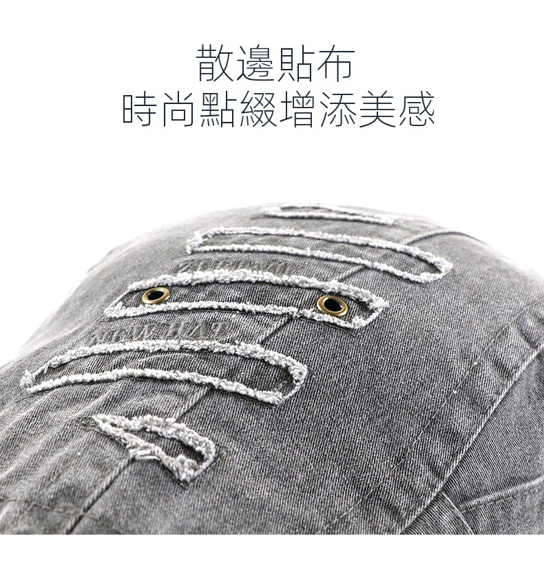 小衆個性帽子水洗做舊鴨舌帽