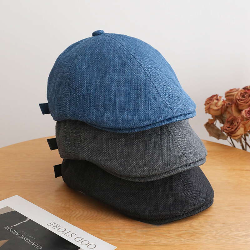 日系文藝寬檐鴨舌帽