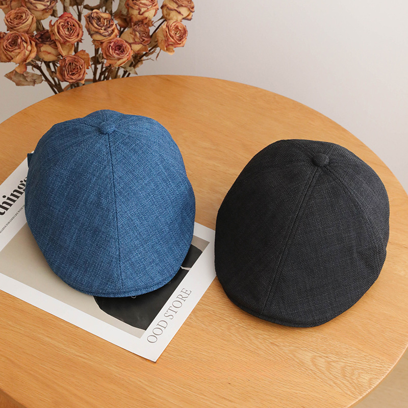 日系文藝寬檐鴨舌帽