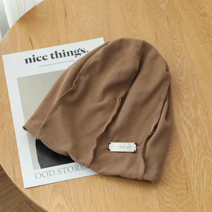 鐵標堆堆帽顯臉小百搭網紅包頭帽