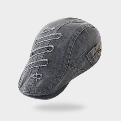 小衆個性帽子水洗做舊鴨舌帽
