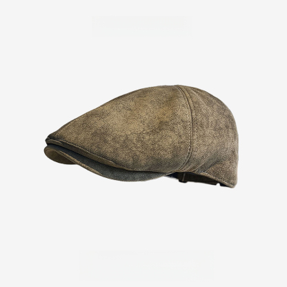 英倫復古皮質前進帽文藝畫家報童帽反戴貝雷帽鴨咀帽
