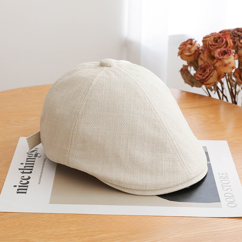 日系文藝寬檐鴨舌帽