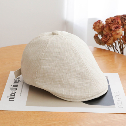 日系文藝寬檐鴨舌帽