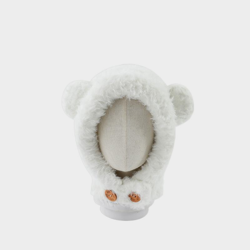 小熊巴拉克拉法帽加厚保暖護耳防風帽
