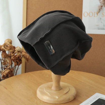 鐵標堆堆帽顯臉小百搭網紅包頭帽