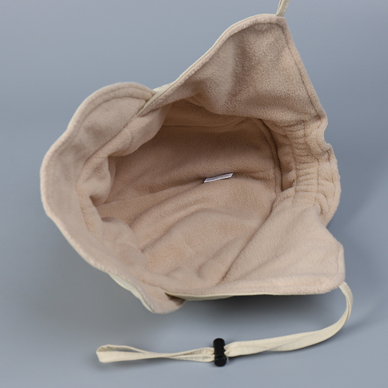 戶外搖粒絨內裏保暖尼龍防潑水滑雪護耳帽