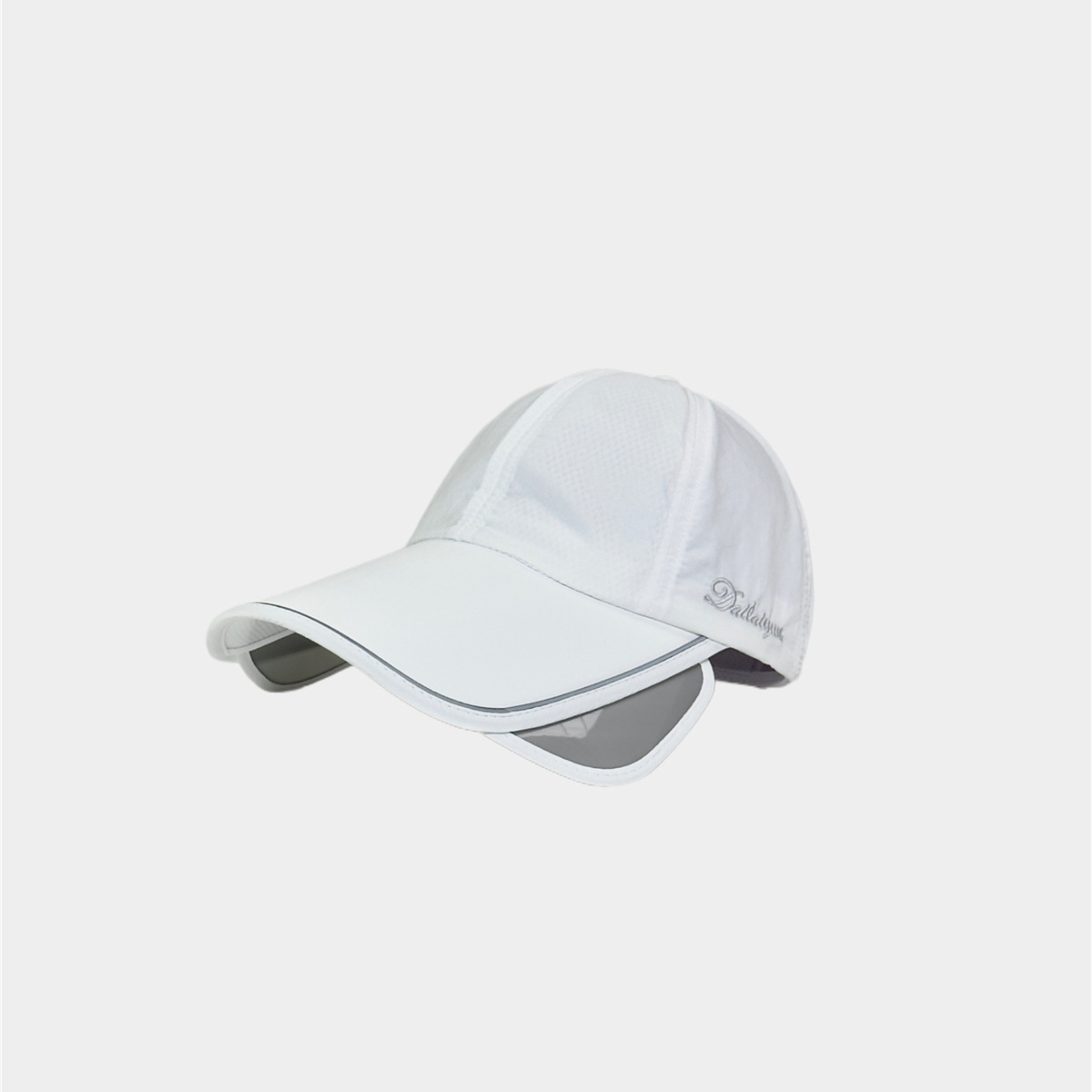 加大帽檐遮陽防曬帽速幹可扎馬尾空頂帽