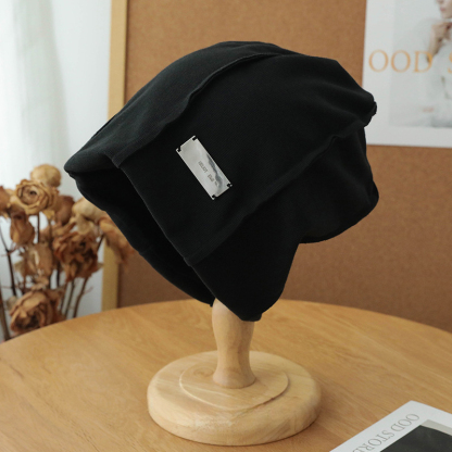 鐵標堆堆帽顯臉小百搭網紅包頭帽