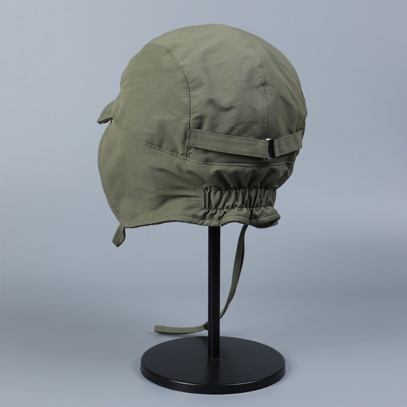 戶外搖粒絨內裏保暖尼龍防潑水滑雪護耳帽