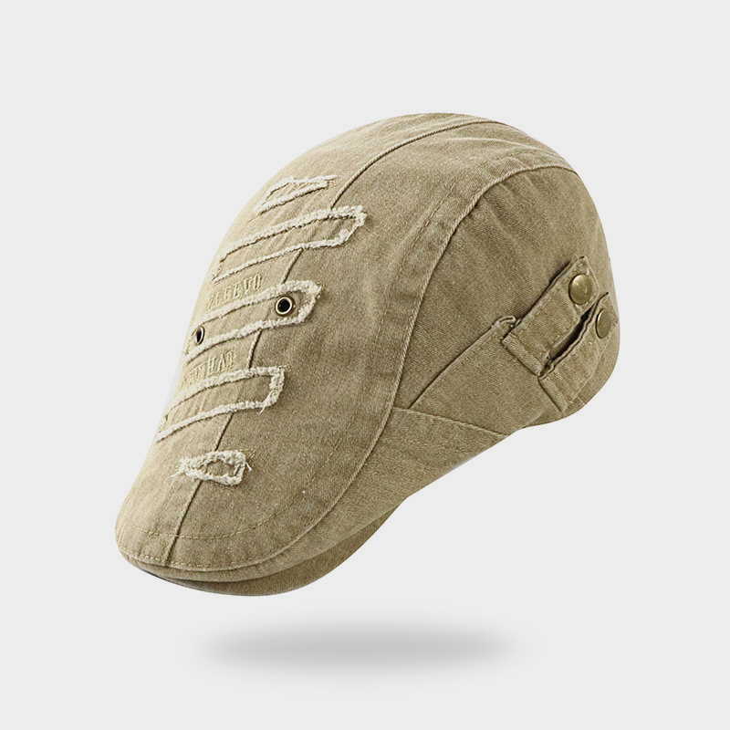 小衆個性帽子水洗做舊鴨舌帽