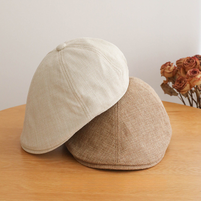 日系文藝寬檐鴨舌帽