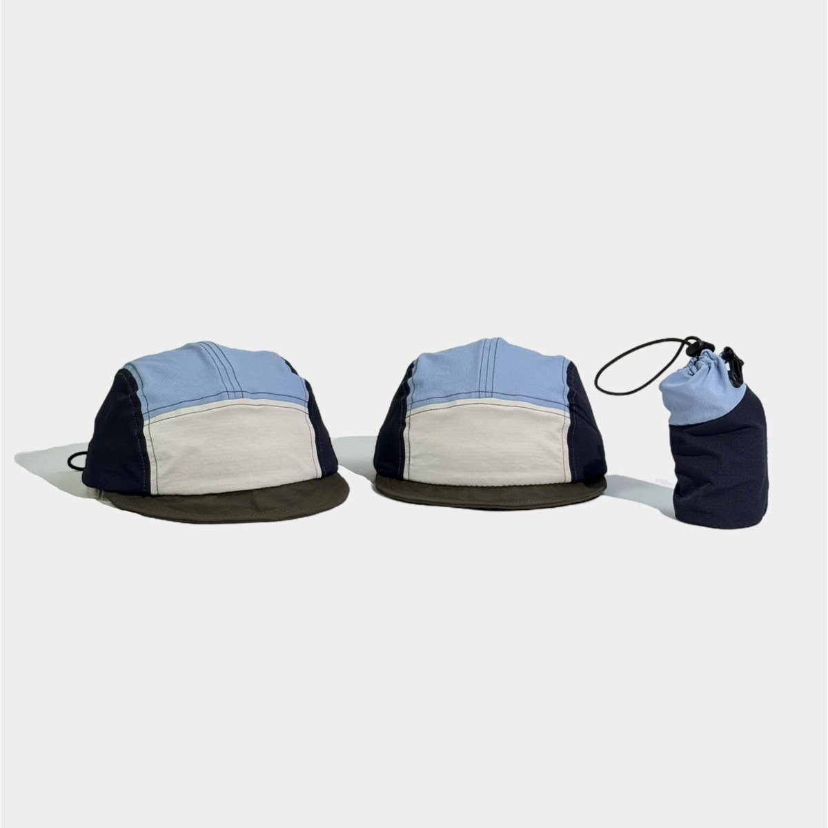 日系速幹可收納戶外騎車可摺疊五片帽