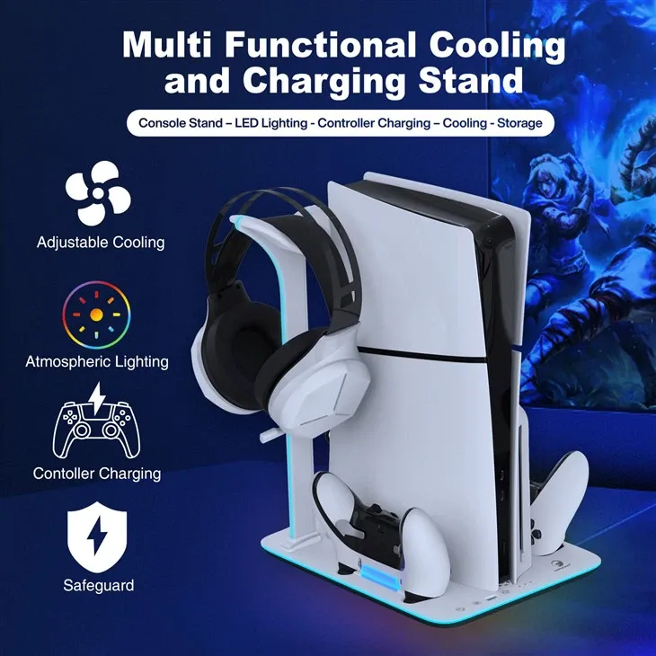 Honcam Magnetic Charger Stand for Playstation 5